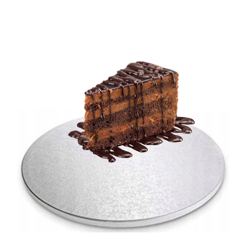 Podkład pod tort 25 cm gruby srebrny podkładka pod tort trwały sztywny