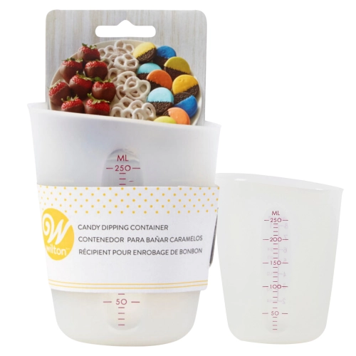 Pojemnik do topienia roztapiania pastylek kubek z miarką 250ml podziałka Wilton