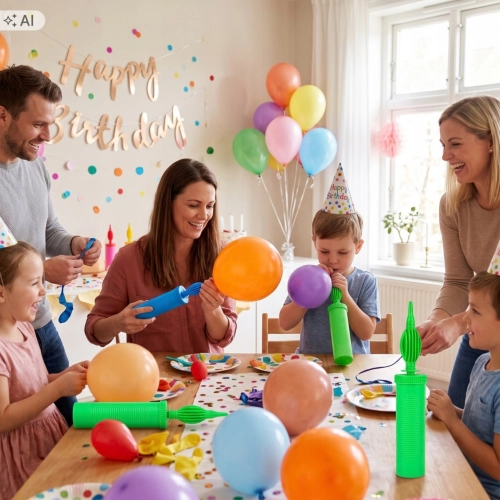 Pompka do balonów do pompowania balonów ręczna urodziny roczek wesele