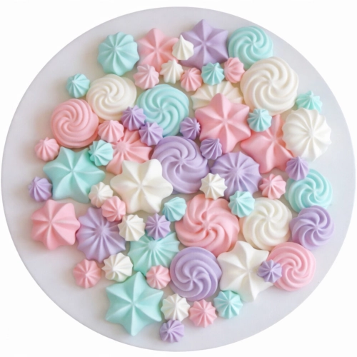 Posypka ozdoby na tort bezy dekoracje urodzinowe kolorowe beziki perełki 100g