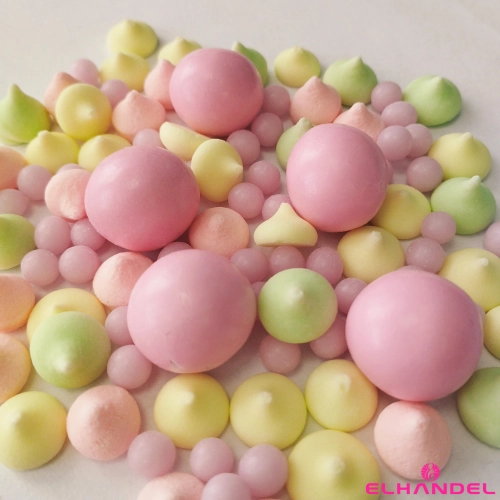 Posypka cukrowa na tort beziki kolorowe kule czekoladowe 45g dekoracje urodzinowe