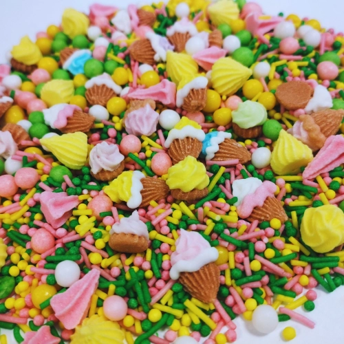 Posypka cukrowa na tort perełki maczki babeczki lody 50g