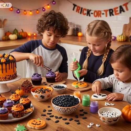 Posypka na tort 50g nietoperz halloween dekoracje cukrowe na babeczki