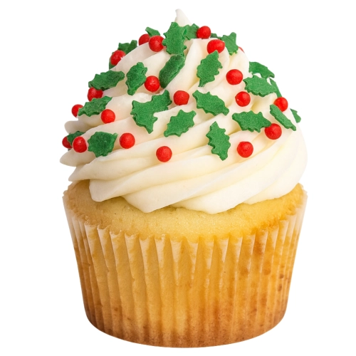 Posypka cukrowa na tort Boże Narodzenie perełki ostrokrzew dekoracja święta 55g