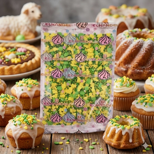 Posypka ozdoby na tort dekoracje świąteczne jajeczka kurczaczki Wielkanoc 50g