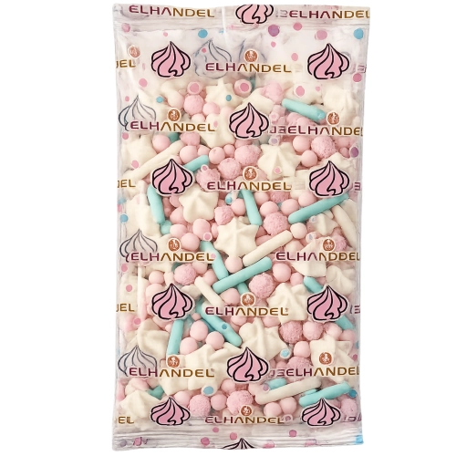 Posypka na tort 25g perełki makaroniki beziki mix dekoracje urodzinowe