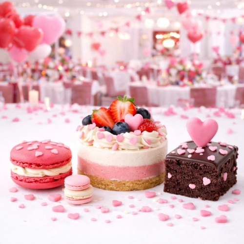 Posypka cukrowa na tort serce serduszka na walentynki różowe 6mm 1kg