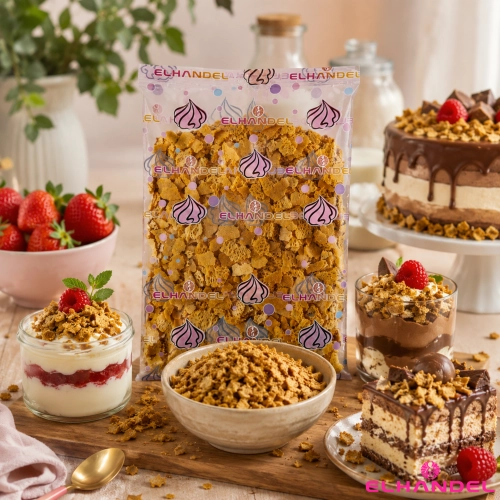 CHRUPIĄCE PRAŻYNKI Z HERBATNIKÓW CRISPY FLAKES PRAŻYNKA DO TORTU 500g