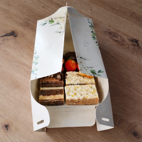 Pudełko na tort ciasto 5 sztuk Pierwsza Komunia Święta karton ozdobny z rączką opakowanie