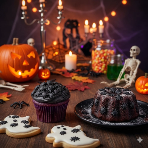 Posypka na tort pająk halloween dekoracje cukrowe na babeczki pająki 100g