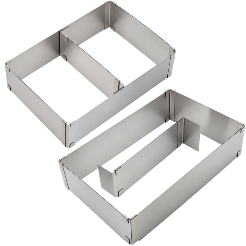 Rant do tortu regulowany forma do ciasta separator kwadrat prostokąt wysokość 10 cm
