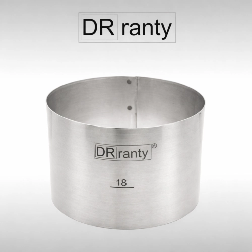 Opaska rant stały obręcz do tortu ciasta forma średnica 18cm wysokość 12cm Dorosiowe Ranty
