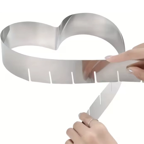 Rant do tortu forma serce regulowana opaska cukiernicza serduszko walentynki