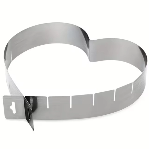 Rant do tortu forma serce regulowana opaska cukiernicza serduszko walentynki