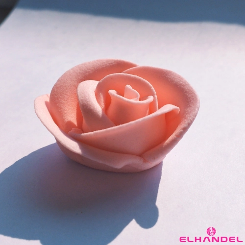 Kwiaty na tort róża cukrowa 1 sztuka różowa kwiat dekoracje urodzinowe wesele