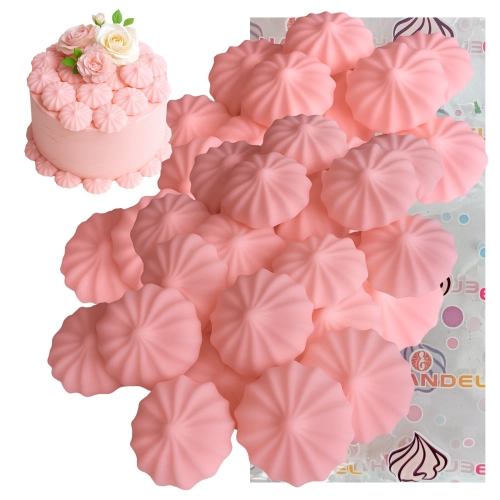 Posypka na tort bezy cukrowe różowe beziki ozdoby dekoracje urodzinowe 100g