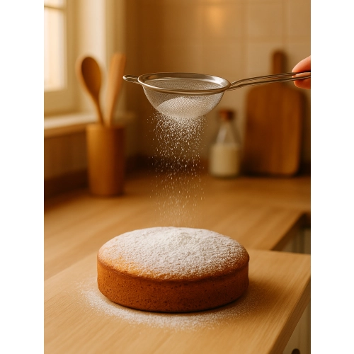 Sitko kuchenne cedzak durszlak sitka do cukru pudru mąki ziół przecierania 7/8/10cm
