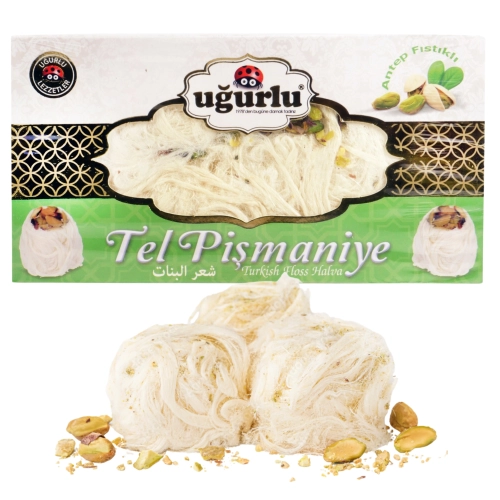 Pismaniye pistacjowa wata chałwa do czekolady dubajskiej anielskie włosy 220g