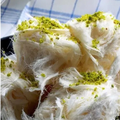 Pismaniye pistacjowa wata chałwa do czekolady dubajskiej anielskie włosy 220g