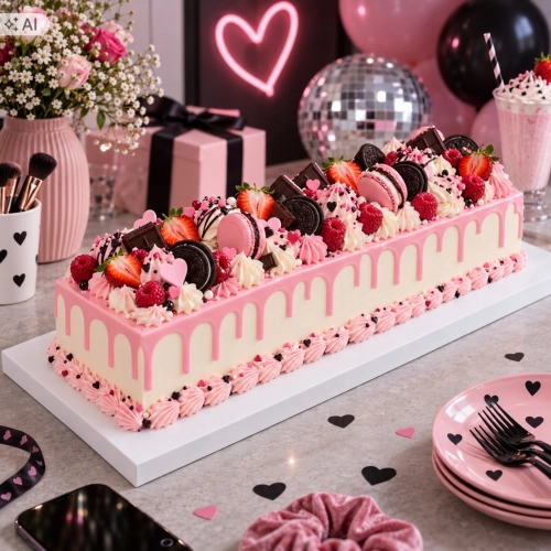 Podkład pod tort long cake 60x30cm styrodur biały gruby urodziny wesele