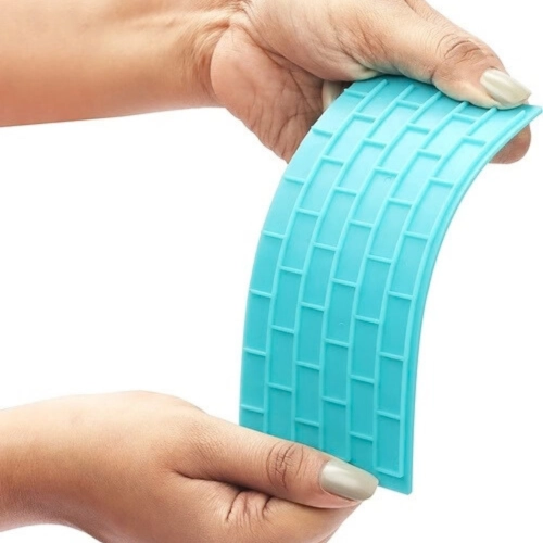 Wykrawacz do lukru foremki na tort szablon do odciskania wzoru cegły kamienie drewno mix