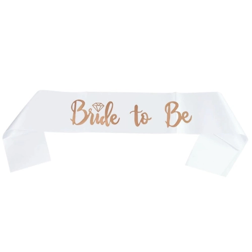 Dekoracja na wieczór panieński szarfa bride to be