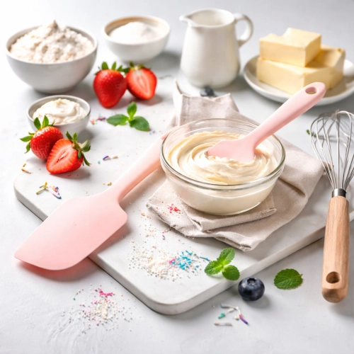 Silikonowa łopatka szpatułka do ciasta tortu kremu mieszania