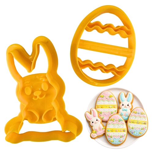 Foremki do pierników ciastek wykrawacz foremka jajko zajączek święta Wielkanoc 2 sztuki