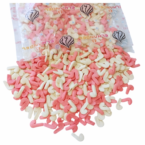 Posypka cukrowa na tort laski Mikołaja mix święta Boże Narodzenie 100g