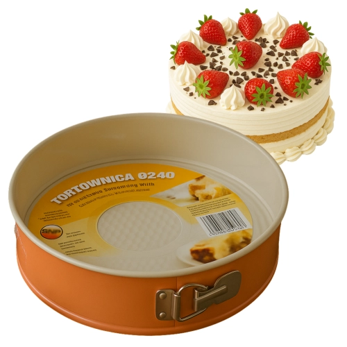 Blacha do pieczenia tortownica okrągła forma do ciasta 24 cm