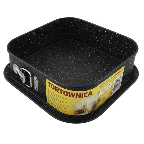 Blacha tortownica do pieczenia kwadratowa 25x25 cm