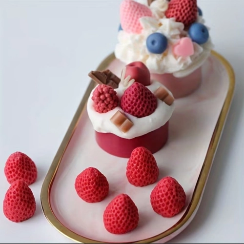 Forma silikonowa do masy cukrowej żelek ozdoby na tort truskawki