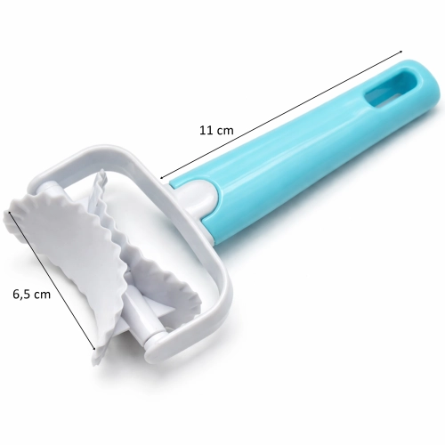 Radełko wałek do pierogów wykrawacz do ciasta forma pierożnica karbowana