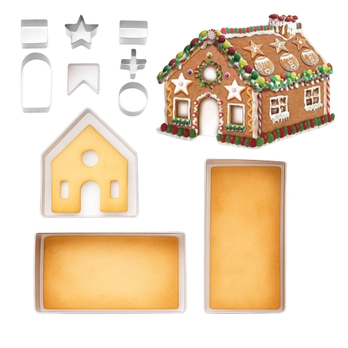 Foremki wykrawacze do ciastek domek z piernika chatka piernikowa 10 el