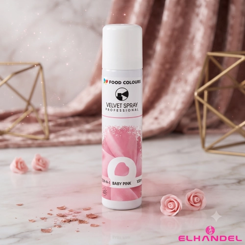 Barwnik spożywczy 100ml jadalny zamsz w spray różowy ozdoby velvet i rękaw cukierniczy