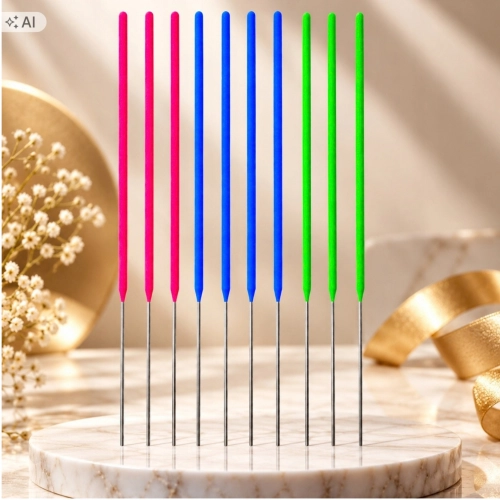Zimne ognie 10 sztuk sparkles kolorowe neonowe dekoracje urodzinowe sylwester party