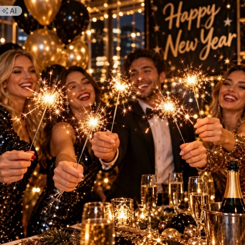 Zimne ognie 10 sztuk sparkles tradycyjne dekoracje urodzinowe sylwester party